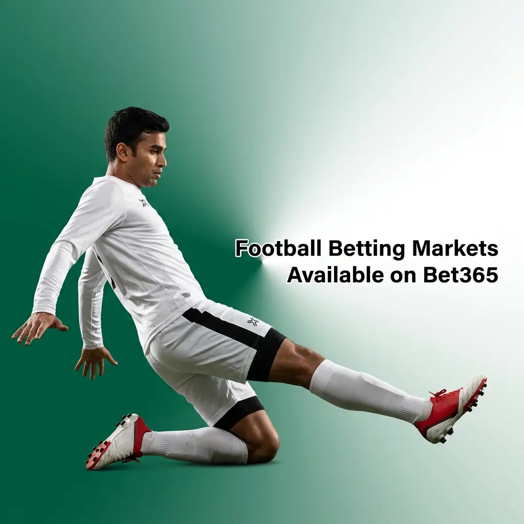 Football betting markets on Bet365 including 1X2, Over/Under, BTTS, Handicap, Correct Score, and Goalscorer options