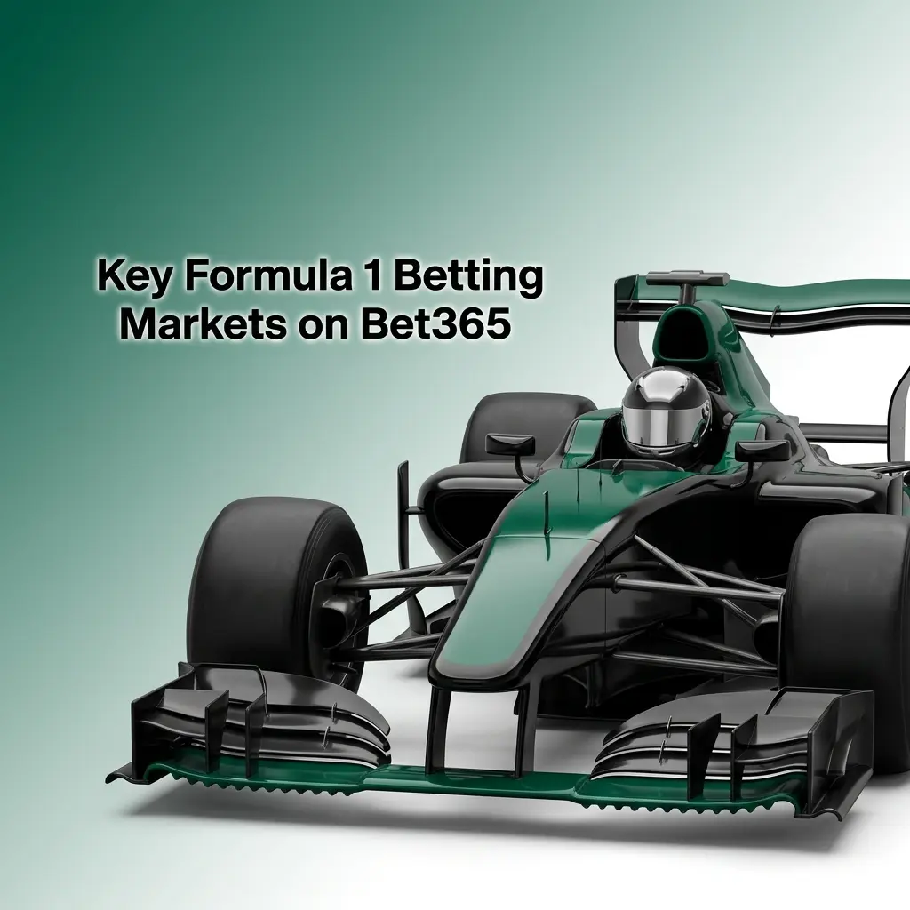 Bet365 Formula 1 betting markets including race winner, podium finish, fastest lap, and constructor championship options