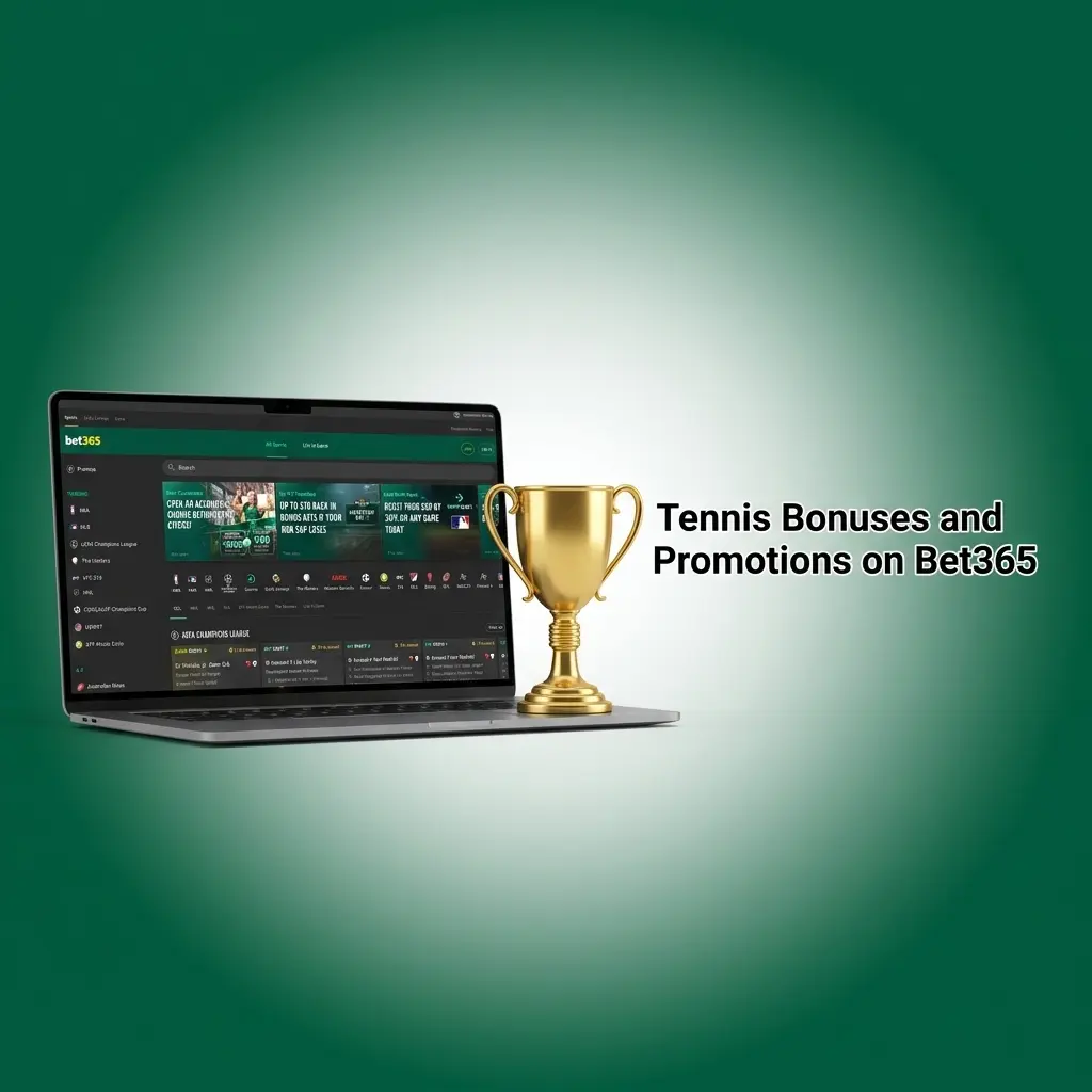 Bet365 tennis bonuses for Indian users showing welcome offer of 15% up to INR 4000 and Grand Slam promotions
