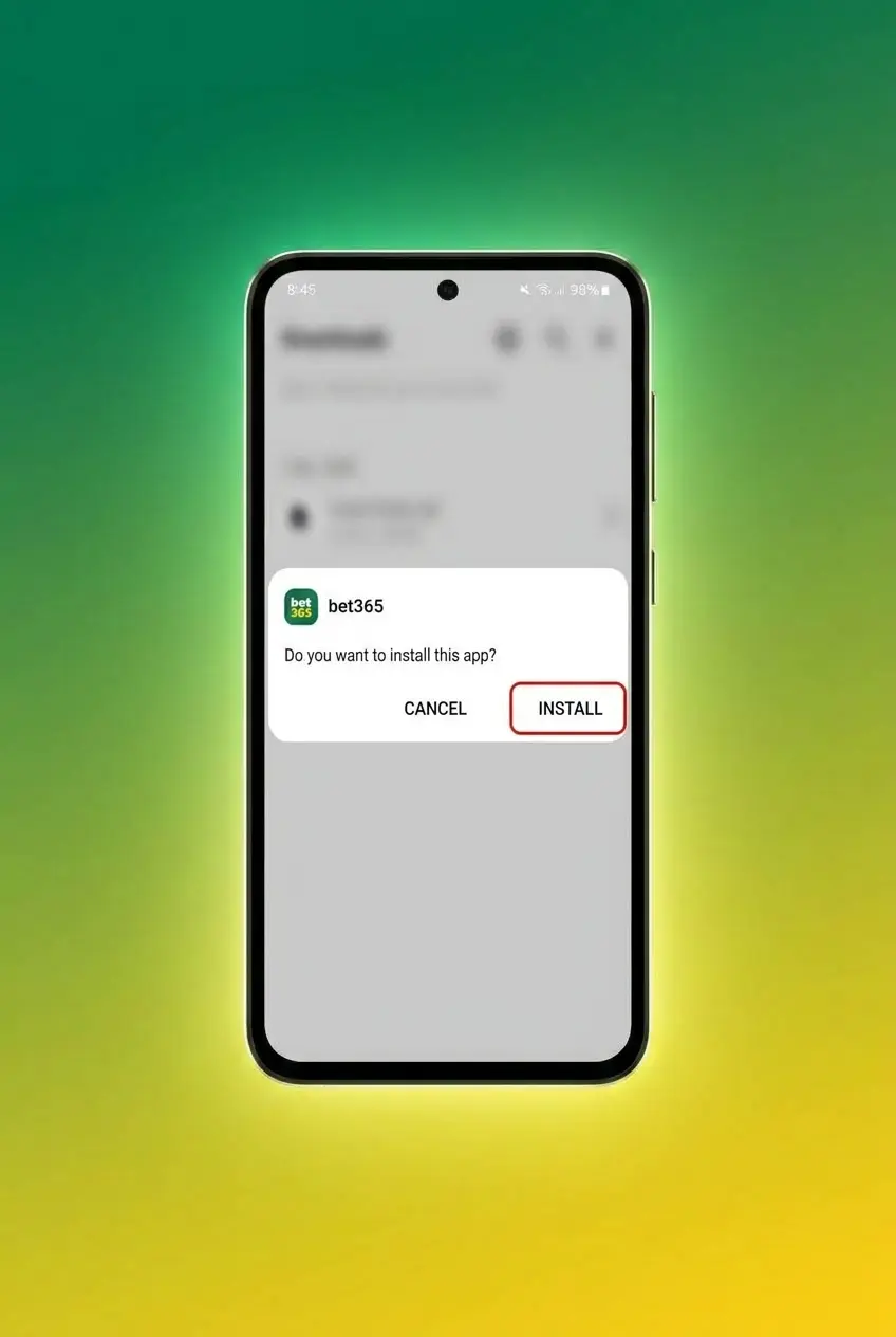 Step-by-step guide showing how to download and install the Bet365 Android APK app on a smartphone